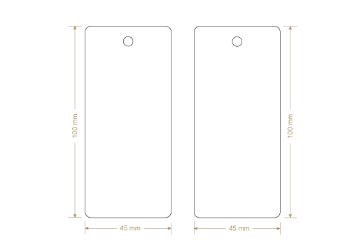 Etiqueta de cartón Model HT-M111