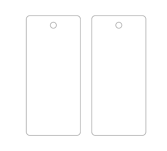 Etiqueta de cartón Model HT-M117