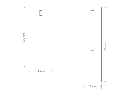 Etiqueta de cartón Model HT-M90