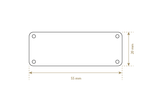 Etiqueta de imitación de cuero Model EP-M143