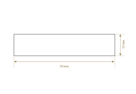 Etiqueta de cuero sintético Model EP-M146