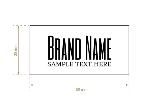 Etiqueta textil impresa Premium Style Model TL-M15