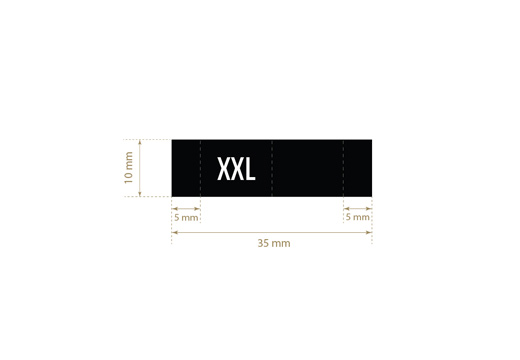 Etiqueta de talla Model TC-M177