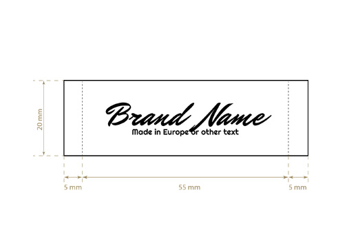 Etiqueta textil tejida Stylish Style Model WL-M11