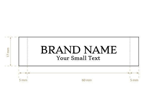 Etiqueta textil tejida Pure Style Model WL-M30